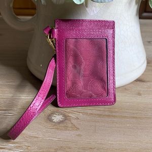 Vintage Michael Kors pink ID/Card holder lanyard